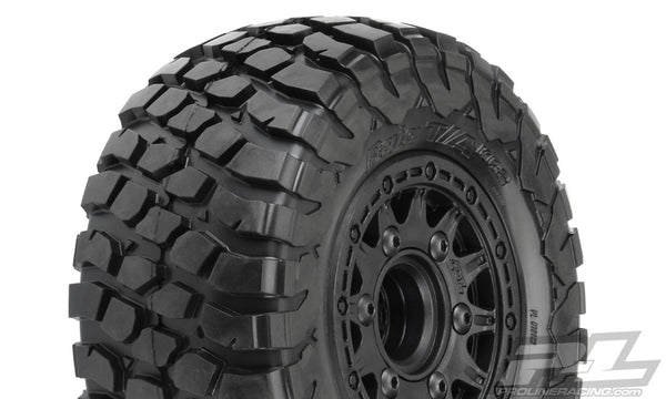 Baja KR2 SC 2.2″/3.0″ M2 Tires, Raid Black Wheels