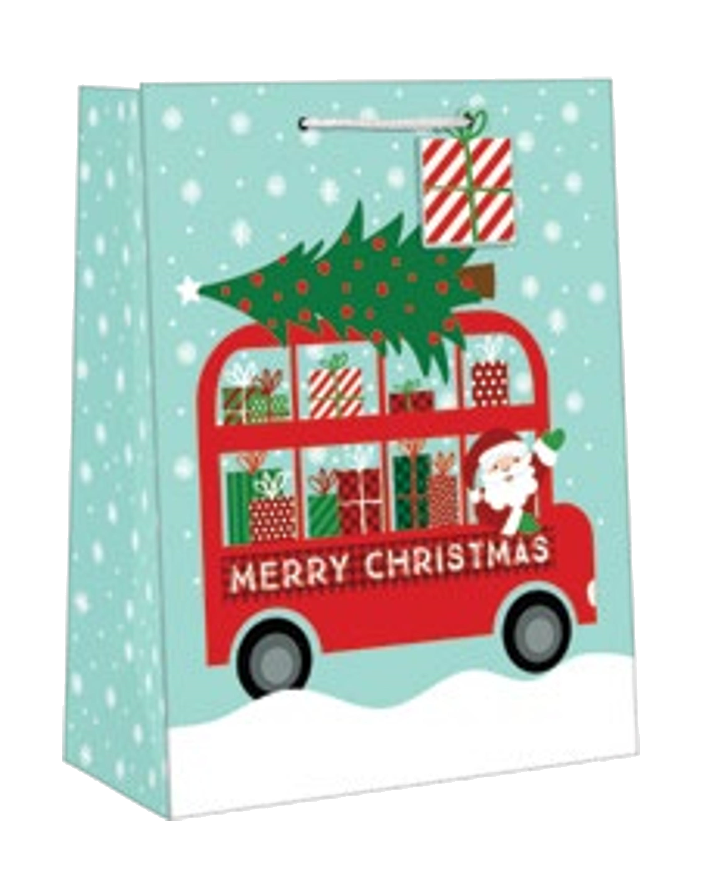 Juvenile Giftbag – Santa Bus – Large