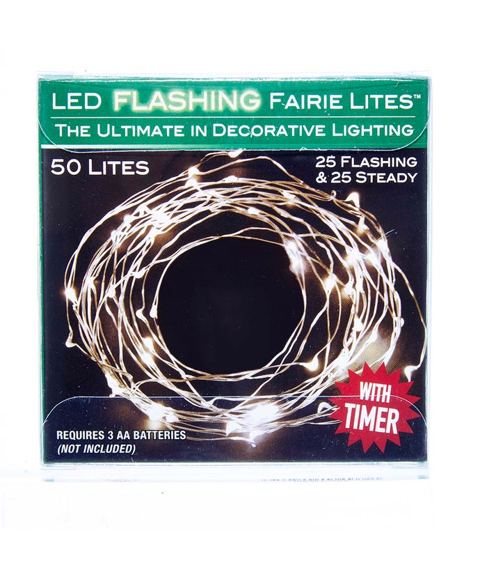 Battery-Operated 50-Light LED Fairy F…