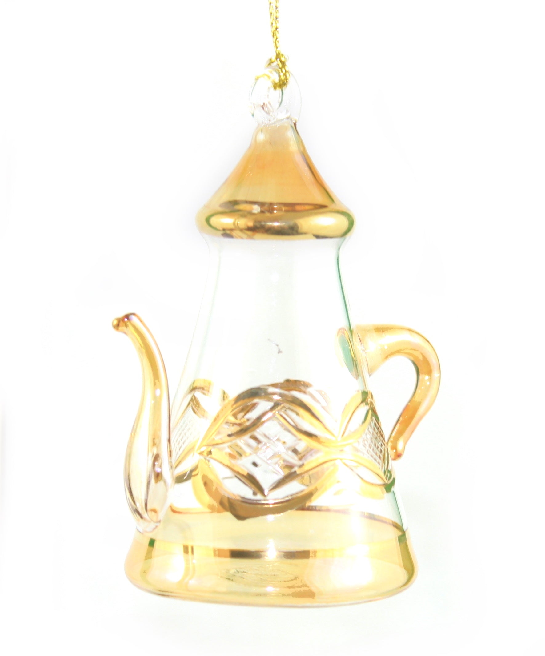 Gold Etched Coffee Pot – Gold