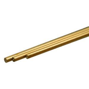 Round Brass Rod: 0.081″ OD x 12″ Long