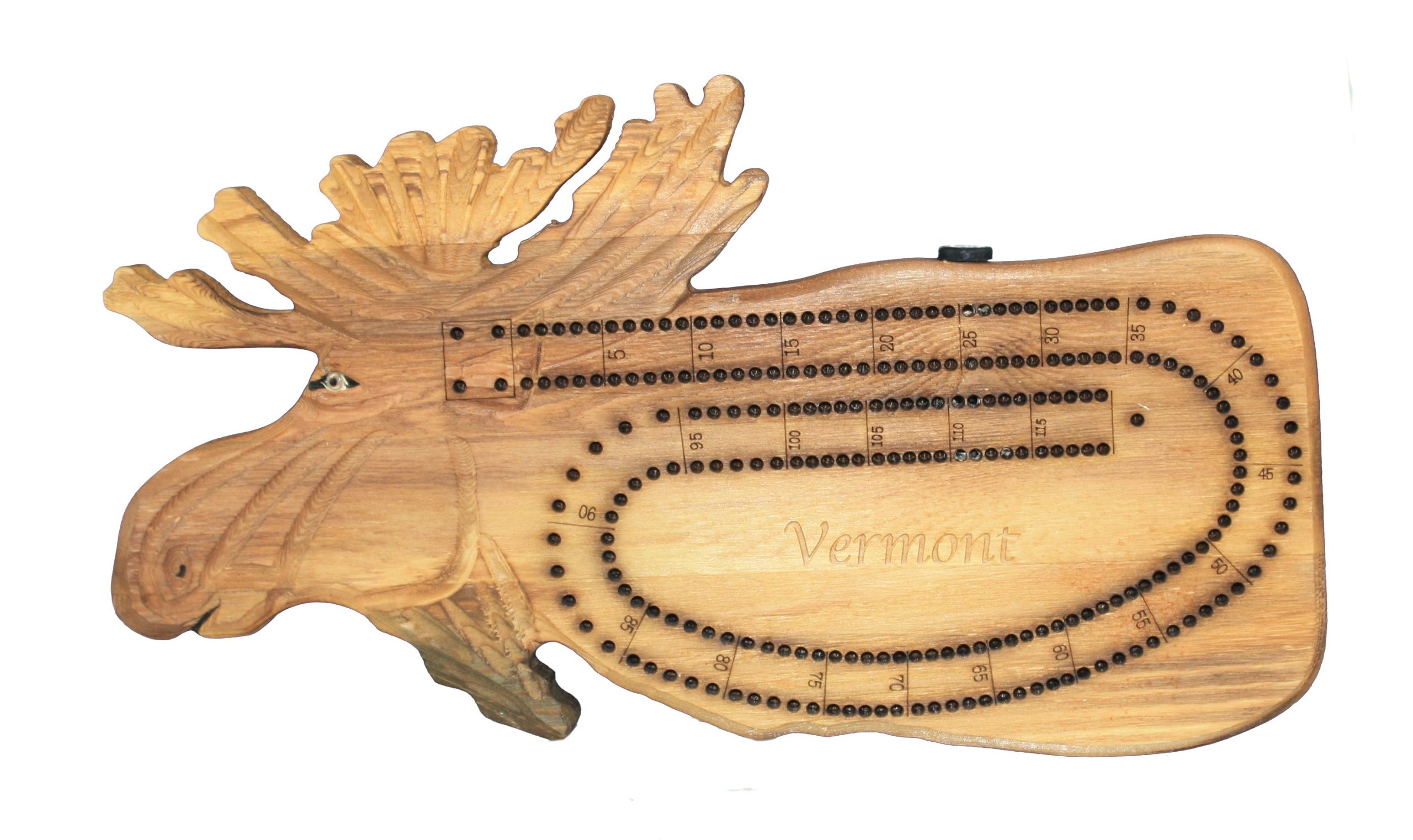 3D Moose Cribbage Board