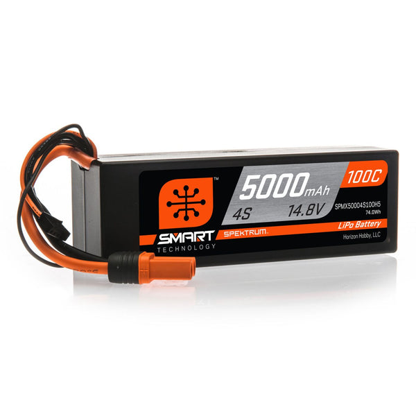 Smart 4S 14.8V LiPo Battery, 100C 5000mAh, IC5