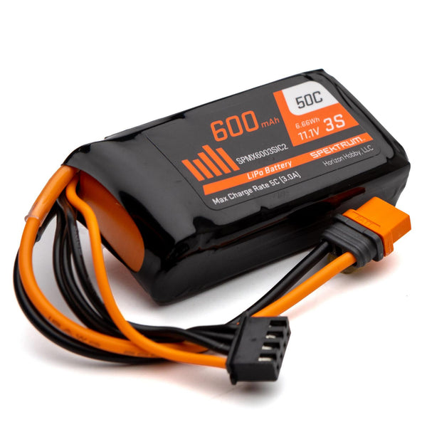 IC2 3S 11.1V LiPo Battery, 50C 600mAh