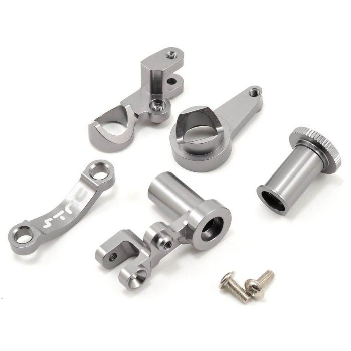 STRC Gun Metal HD Aluminum Steering Bellcrank Set Slash 4×4