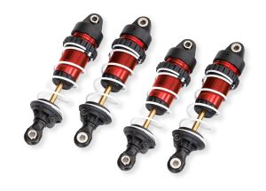 Mini Maxx Aluminum GTR Long Shocks, Red (4)