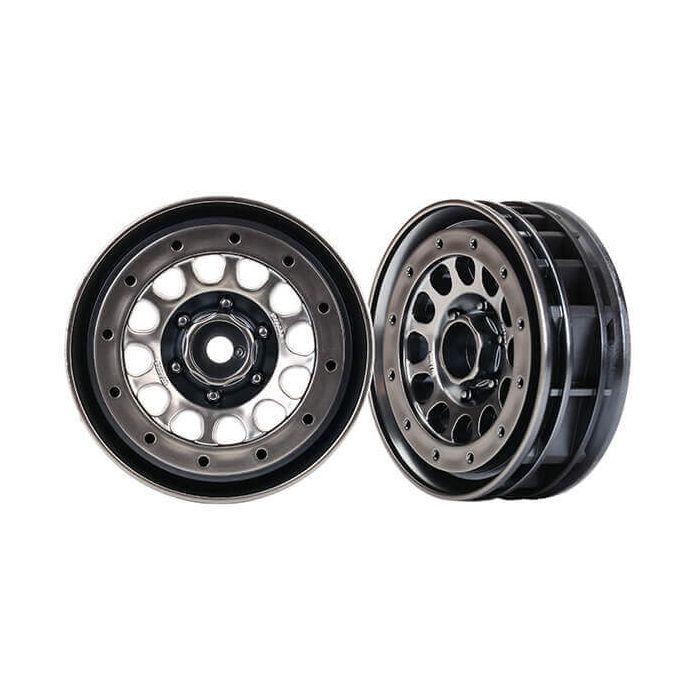 Traxxas TRX-4 Methoad 105 1.9″ Beadlock Black Chrome Wheels (2)