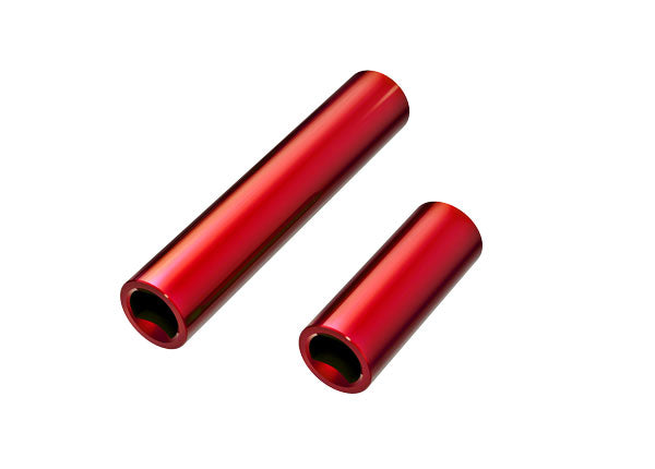 Center F&R Aluminum Female Driveshafts, Red