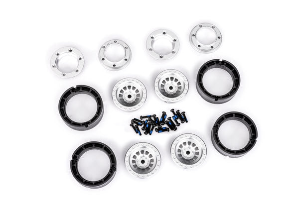 TRX-4M 1.0″ Aluminum Beadlock Wheels, Silver (4)