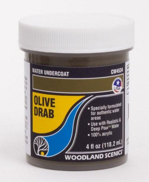 Woodland Scenics CW4534 Water Undercoat Olive Drab