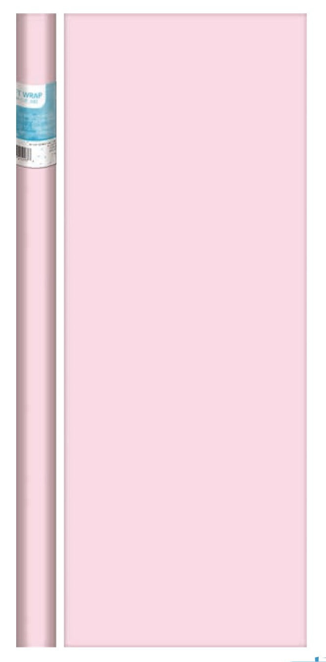 Solid Light Pink Gift Wrap