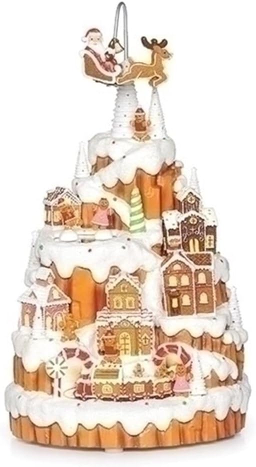 Musical Lighted Rotating Ginger Bread…